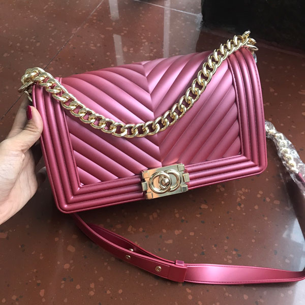 Jual Tas Branded Ch leboy chevron jelly matte import super