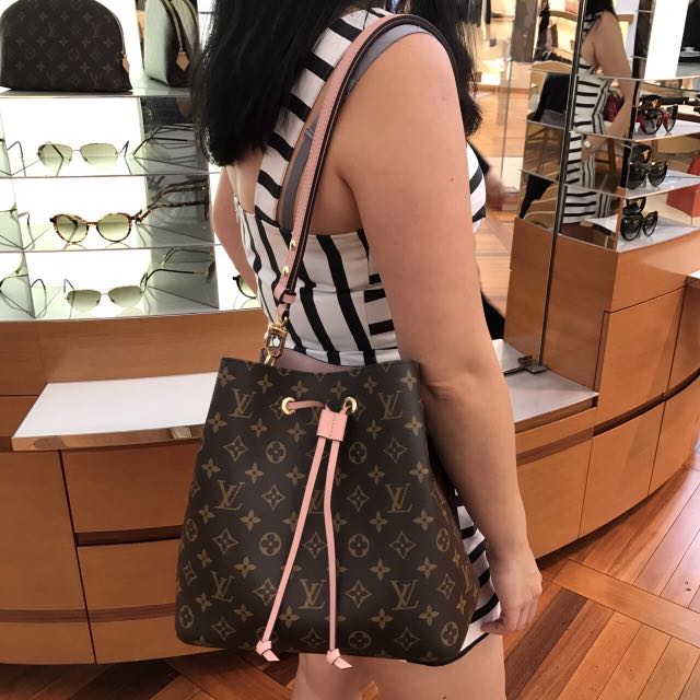 Jual Tas Branded Lv neonoe ss 25 cm pink Murah Kwalitas Tas Import