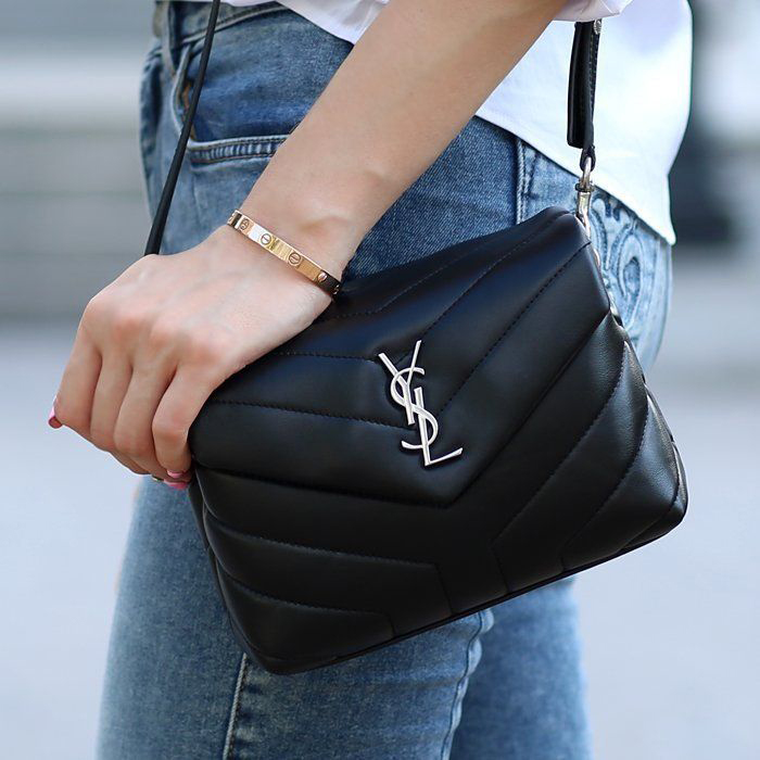 Jual Tas Branded Ysl toy lou lou semi premium 20cm black Murah Kwalitas